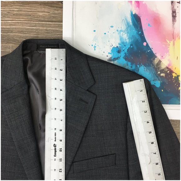 Ralph Lauren Mens Blazer Sport Coat Two Button Casual Jacket Size 44L Wool Suits - Picture 12 of 13